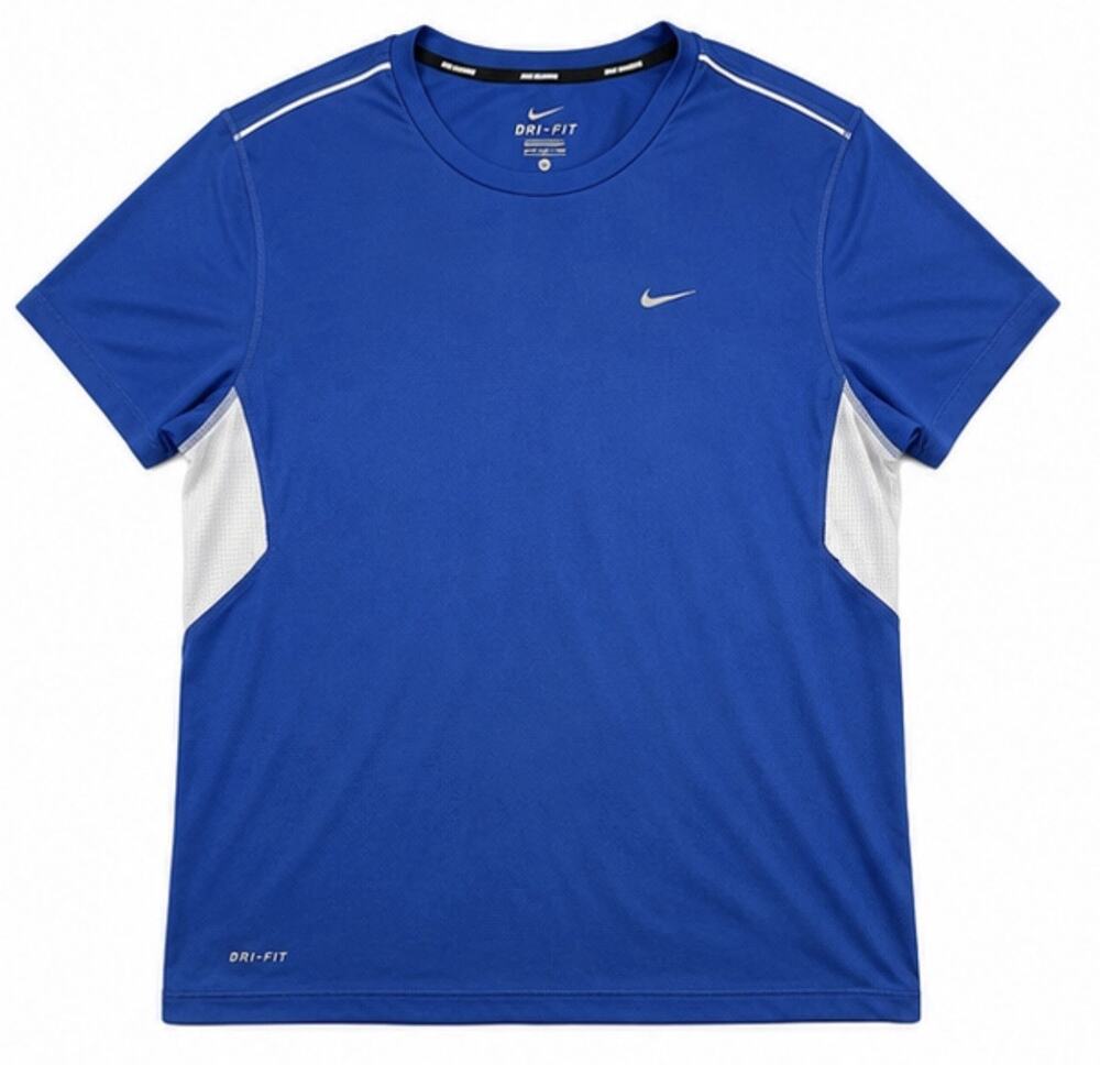 Nike Dri-FIT Running Shirt Men’s XL Blue Athletic Short Sleeve Performance Tee
